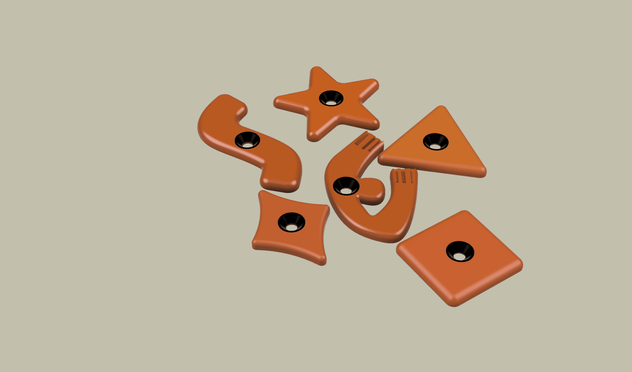 Ripple Boulder route tag, angled three-quarter view
